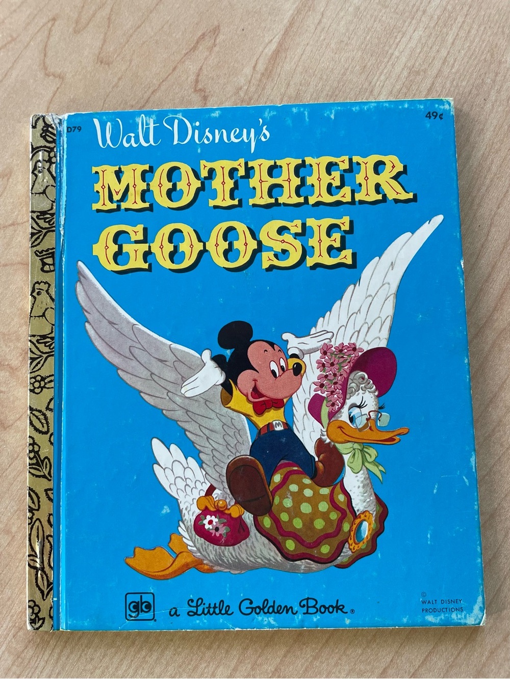 4/$20📚 Vintage 1977 Disney Mother Goose- Little Golden Book